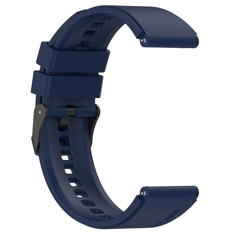 For Samsung Galaxy Watch6 40mm 44mm / Watch6 Classic 43mm 47mm / Watch 5 40mm 44mm / 5 Pro 45mm 20mm Silicone Strap Wristband - Navy Blue