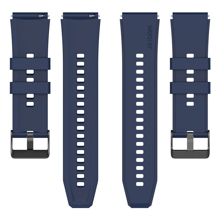 For Samsung Galaxy Watch6 40mm 44mm / Watch6 Classic 43mm 47mm / Watch 5 40mm 44mm / 5 Pro 45mm 20mm Silicone Strap Wristband - Navy Blue