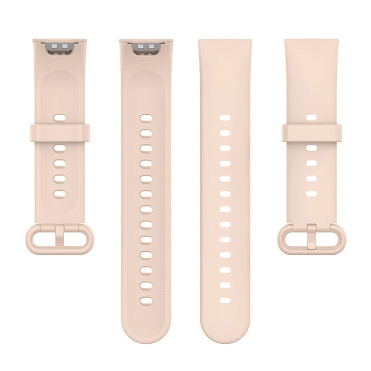 For Xiaomi Redmi Watch Replacement Strap 2-in-1 Watch Band+Watch Case Silicone Watch Band with Buckle - Pink / Pink