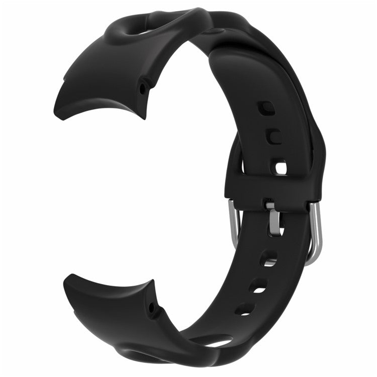 For Samsung Galaxy Watch 5 40mm / 44mm / 5 Pro 45mm Quick Release Watch Strap Set Silicone Hollow Watch Band 20mm Replacement Watchband - Black