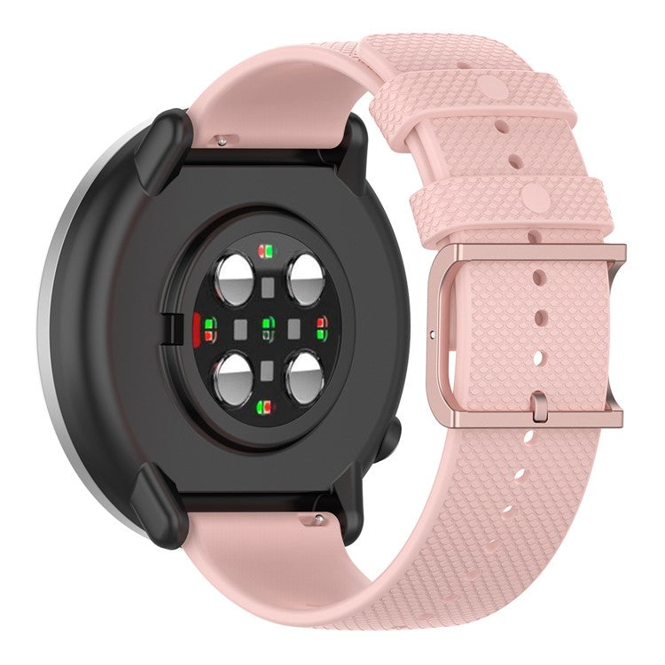 For Samsung Galaxy Watch6 40mm 44mm / Watch6 Classic 43mm 47mm / Watch 5 40mm 44mm / 5 Pro 45mm / Watch4 40mm 44mm Anti-slip Dot Texture Design Silicone Watch Band Wrist Strap - Light Pink