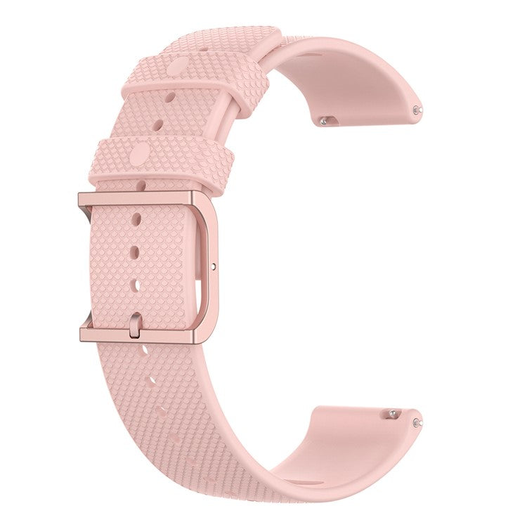 For Samsung Galaxy Watch6 40mm 44mm / Watch6 Classic 43mm 47mm / Watch 5 40mm 44mm / 5 Pro 45mm / Watch4 40mm 44mm Anti-slip Dot Texture Design Silicone Watch Band Wrist Strap - Light Pink
