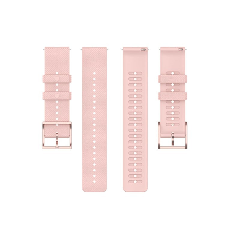 For Samsung Galaxy Watch6 40mm 44mm / Watch6 Classic 43mm 47mm / Watch 5 40mm 44mm / 5 Pro 45mm / Watch4 40mm 44mm Anti-slip Dot Texture Design Silicone Watch Band Wrist Strap - Light Pink