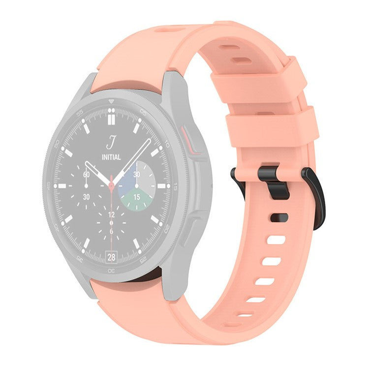 For Samsung Galaxy Watch6 40mm 44mm / Watch6 Classic 43mm 47mm / Watch 5 40mm 44mm / 5 Pro 45mm / Watch4 40mm 44mm / Watch3 41mm Soft Silicone Smart Watch Band Wrist Strap - Pink