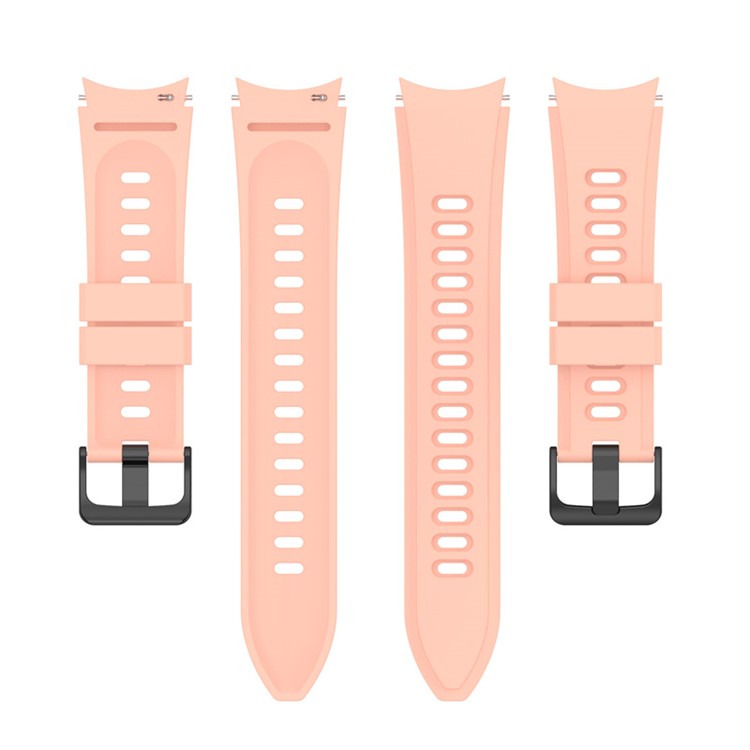 For Samsung Galaxy Watch6 40mm 44mm / Watch6 Classic 43mm 47mm / Watch 5 40mm 44mm / 5 Pro 45mm / Watch4 40mm 44mm / Watch3 41mm Soft Silicone Smart Watch Band Wrist Strap - Pink