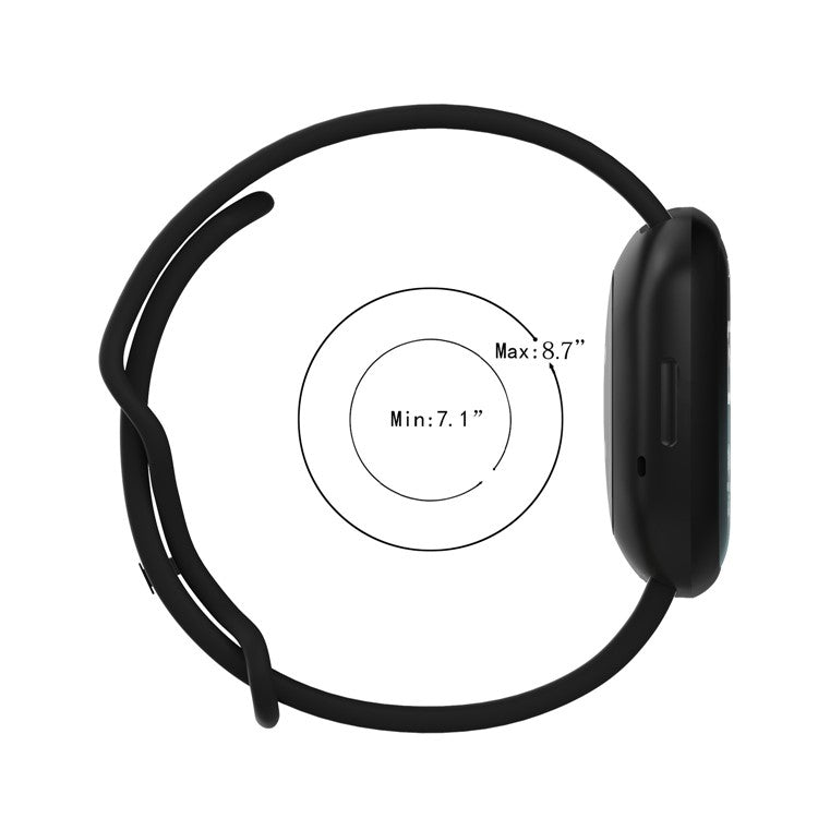 For Fitbit Versa 4 / Sense 2 Smart Watch Silicone Band Solid Color Replacement Wrist Strap, Size: L - Dark Green