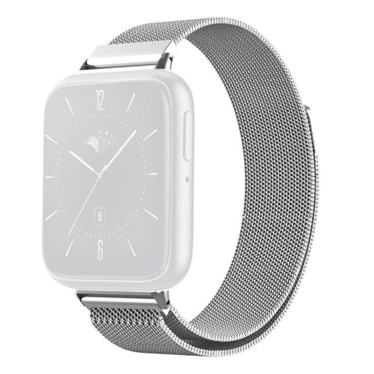 For Oppo Watch 3 Milanese Metal Mesh Strap Replacement Smart Watch Band - Silver