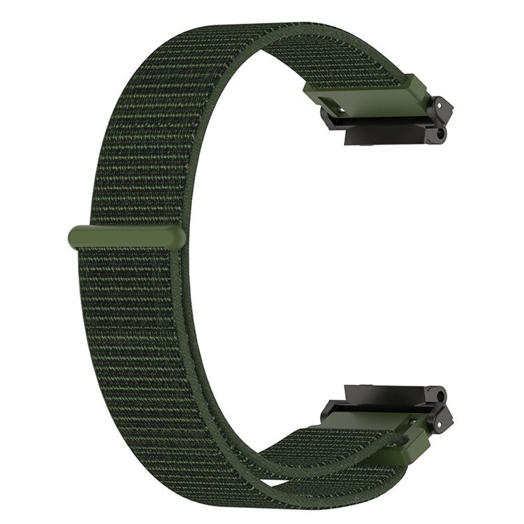 For Huami Amazfit T-Rex 2 Loop Sport Watch Strap Nylon Breathable Replacement Fastening Watchband, Standard Size - Army Green