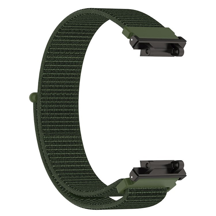 For Huami Amazfit T-Rex 2 Loop Sport Watch Strap Nylon Breathable Replacement Fastening Watchband, Standard Size - Army Green