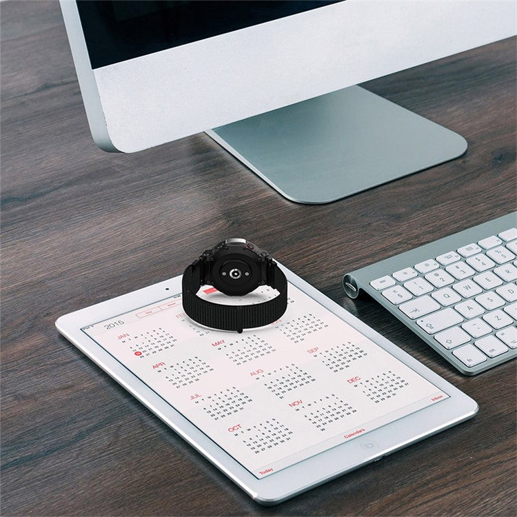 For Huami Amazfit T-Rex 2 Loop Sport Watch Strap Nylon Breathable Replacement Fastening Watchband, Standard Size - Army Green