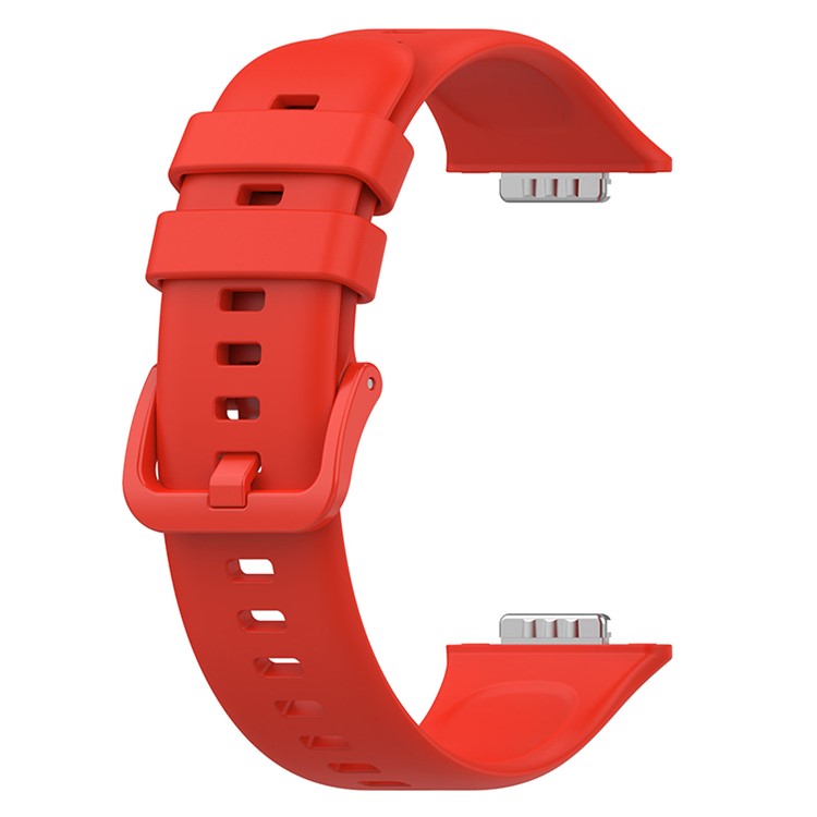 For Huawei Watch Fit 2 / Fit 2 Active / Classic / Elegant Silicone Watch Strap Soft Sport Replacement Watch Band - Red