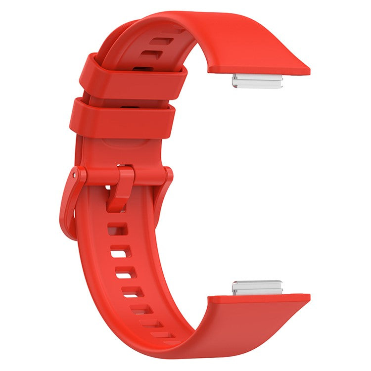 For Huawei Watch Fit 2 / Fit 2 Active / Classic / Elegant Silicone Watch Strap Soft Sport Replacement Watch Band - Red