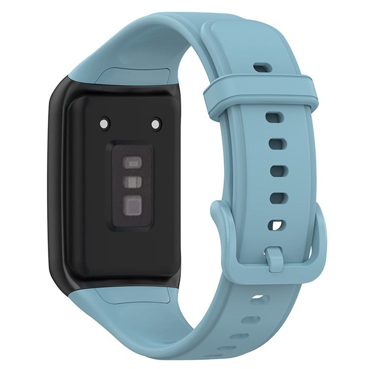 For Oppo Band 2 Soft TPU Watch Band Quick Release Replacement Sports Watch Strap - Baby Blue