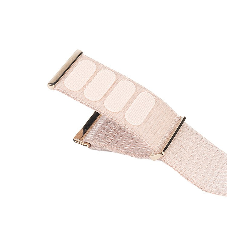 For Oppo Watch 3 Breathable Soft Watch Strap Replacement Adjustable Nylon Wrist Band - Light Pink