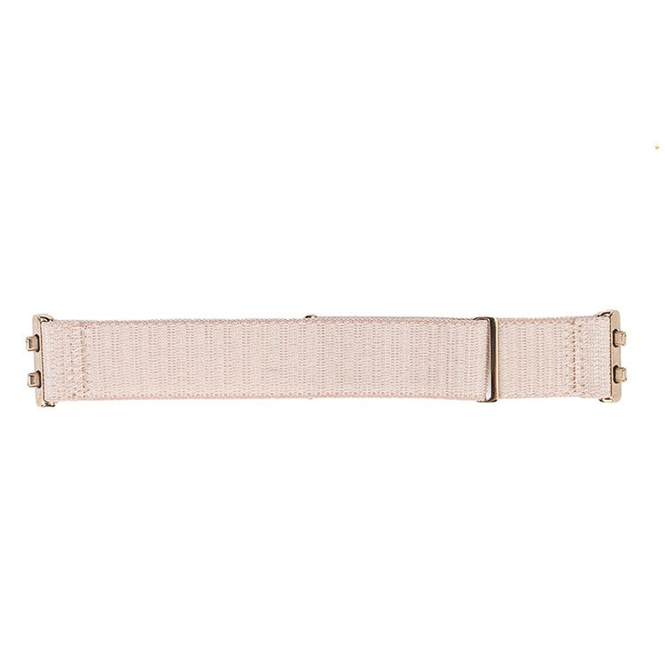 For Oppo Watch 3 Breathable Soft Watch Strap Replacement Adjustable Nylon Wrist Band - Light Pink