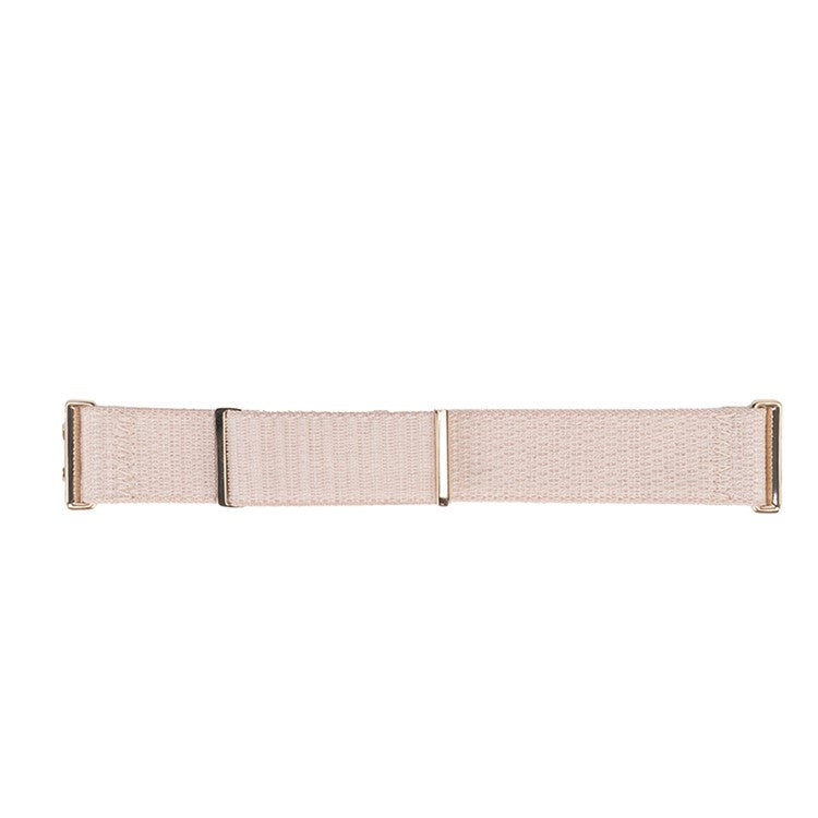For Oppo Watch 3 Breathable Soft Watch Strap Replacement Adjustable Nylon Wrist Band - Light Pink