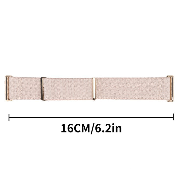 For Oppo Watch 3 Breathable Soft Watch Strap Replacement Adjustable Nylon Wrist Band - Light Pink