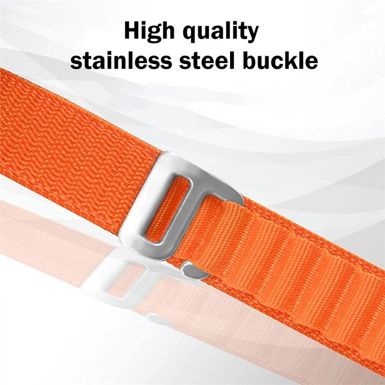 For Apple Watch Series 10 46mm / Ultra 2 Ultra 49mm /  Series 9 8 7 45mm / 6 5 4 SE (2023) SE (2022) SE 44mm / 3 2 1 42mm Plastic Buckle Replacement Nylon Watch Strap - Colorful