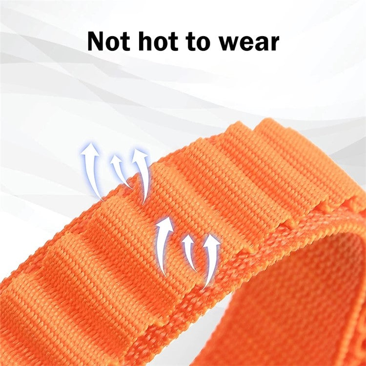 For Apple Watch Series 10 46mm / Ultra 2 Ultra 49mm /  Series 9 8 7 45mm / 6 5 4 SE (2023) SE (2022) SE 44mm / 3 2 1 42mm Plastic Buckle Replacement Nylon Watch Strap - Colorful