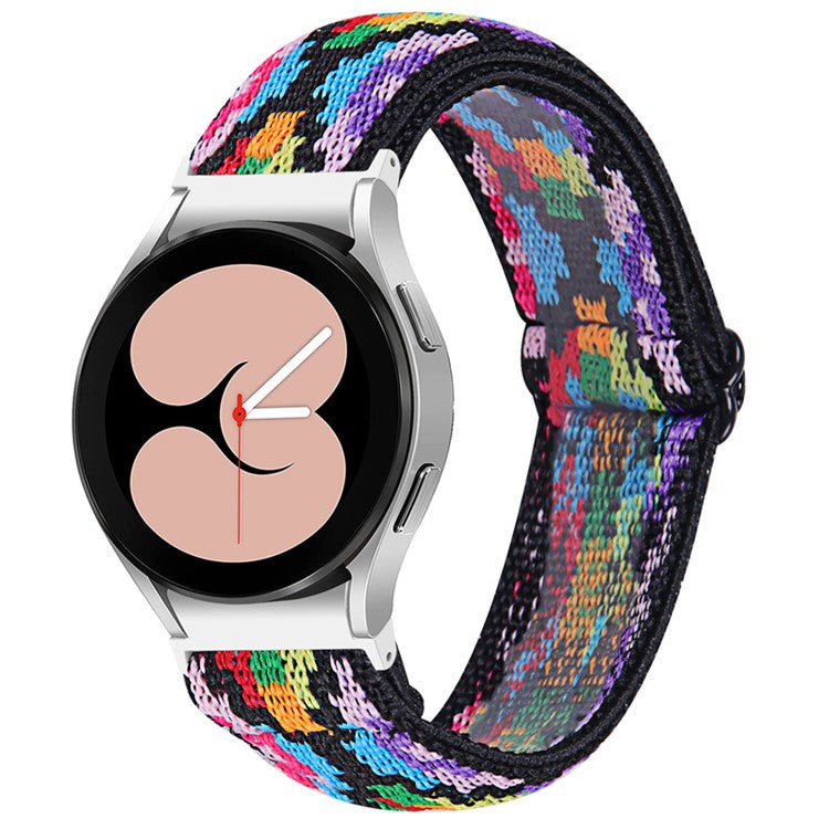 For Samsung Galaxy Watch6 40mm 44mm / Watch6 Classic 43mm 47mm / Watch 5 40mm 44mm / 5 Pro 45mm / Watch4 40mm 44mm Braided Nylon Elastic Watch Band Breathable Sports Wrist Strap Replacement - 14