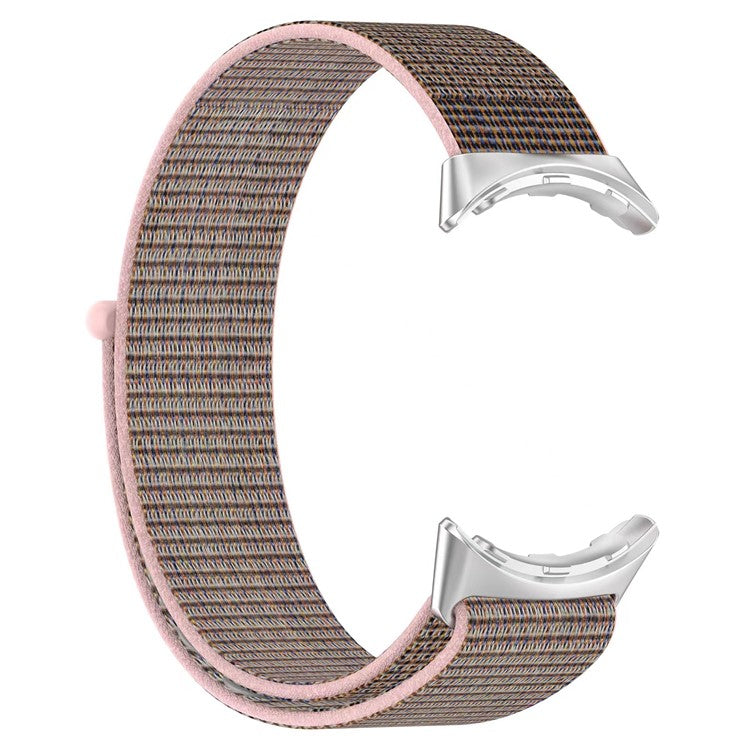 For Google Pixel Watch 3 41mm / Watch 2 / Pixel Watch Nylon Loop Fasten Watch Band Breathable Sport Wrist Band Replacement - White