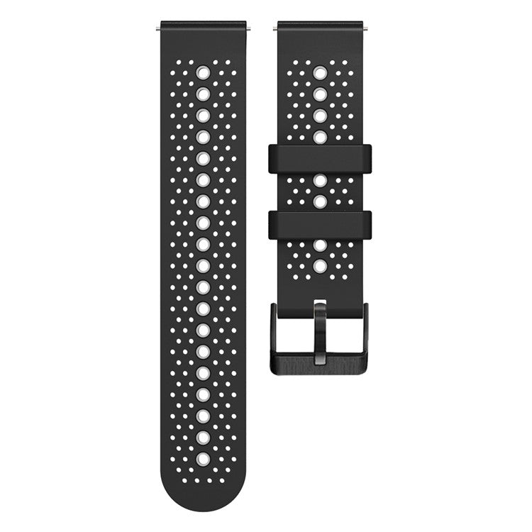 For Xiaomi Watch S1 / S1 Pro / Huami Amazfit GTR 4 Pro Silicone Watch Band 22mm Dual-Color Replacement Wrist Strap - Black / Grey