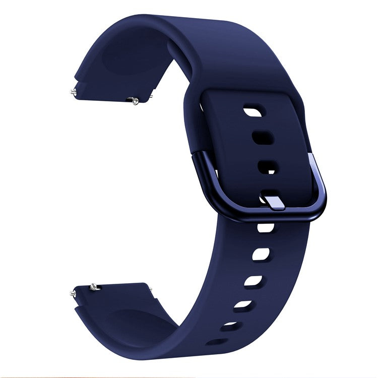 For Huawei Watch Fit mini / Talkband B3 / Talkband B6 Soft Silicone Watch Band 16mm Quick Release Strap Replacement with Colorful Buckle - Midnight Blue