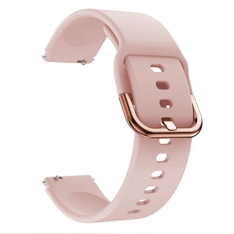 For Huawei Watch Fit mini / Talkband B3 / Talkband B6 Soft Silicone Watch Band 16mm Quick Release Strap Replacement with Colorful Buckle - Pink