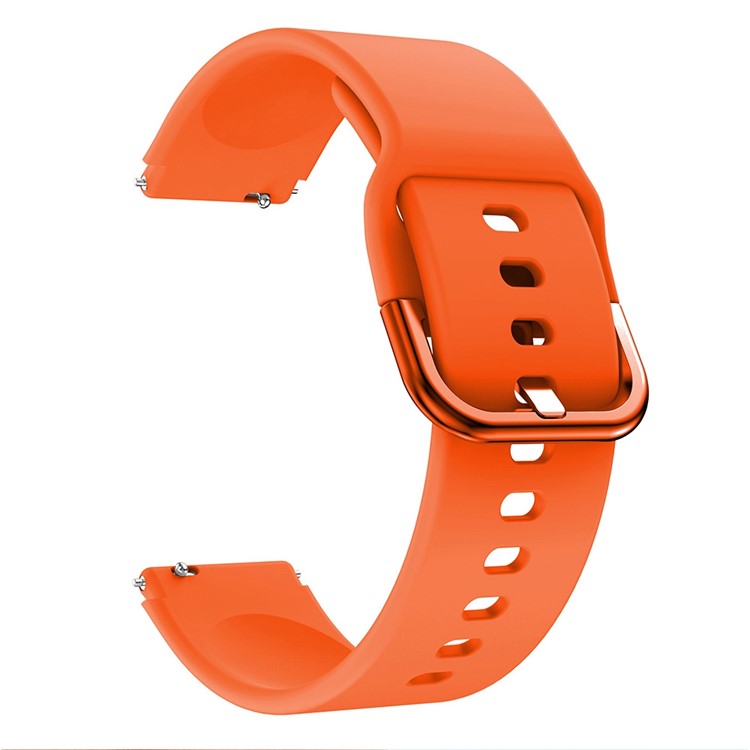 For Huawei Watch Fit mini / Talkband B3 / Talkband B6 Soft Silicone Watch Band 16mm Quick Release Strap Replacement with Colorful Buckle - Orange