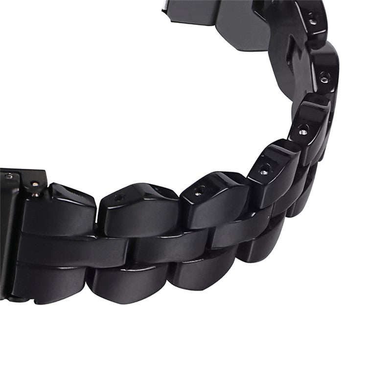 For Samsung Galaxy Watch6 40mm 44mm / Watch6 Classic 43mm 47mm / Watch 5 40mm 44mm / 5 Pro 45mm / Watch4 40mm 44mm Resin Strap 20mm Bracelet Wristband Replacement - Black