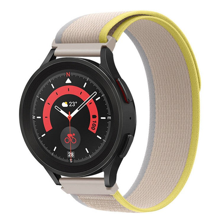 For Garmin Forerunner 255 / 745 22mm Replacement Nylon Band Sport Trail Loop Adjustable Watch Strap - Beige