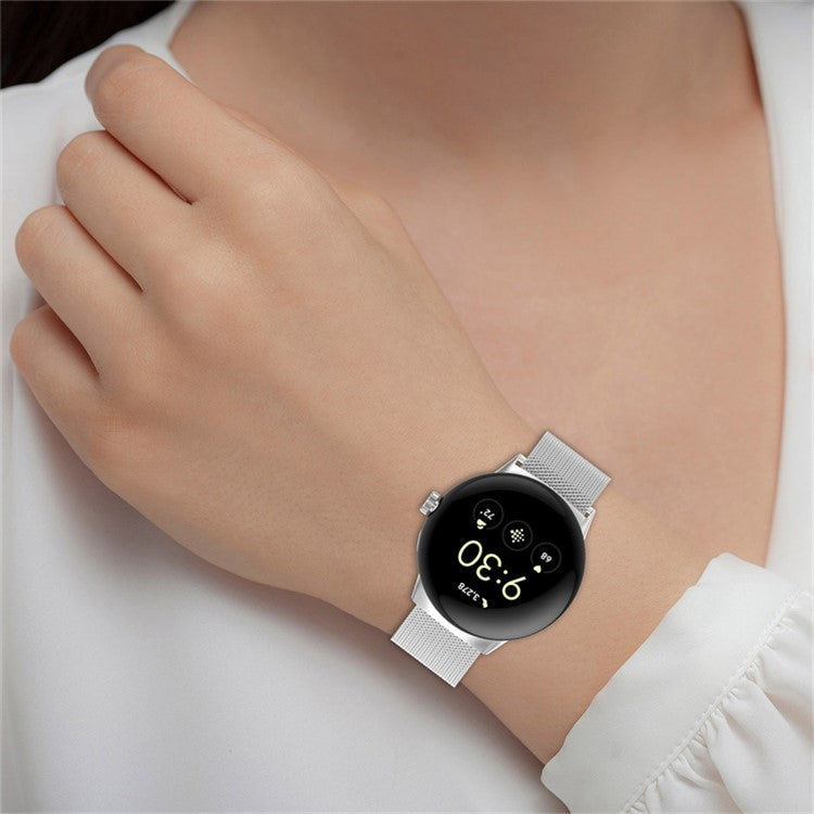 Stylish Breathable Mesh Wrist Band For Google Pixel Watch 3 41mm / Watch 2 / Pixel Watch Metal Milanese Replacement Adjustable Watch Band - Gold