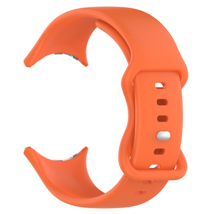 For Google Pixel Watch 3 41mm / Watch 2 / Pixel Watch Silicone Watch Band Bracelet Replacement Wristband Smart Watch Strap - Orange