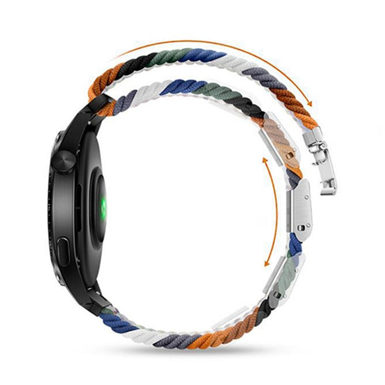 For Google Pixel Watch 3 41mm / Watch 2 / Pixel Watch Buckle Design Nylon Watchband Smart Bracelet Adjustable Strap Breathable Band - Multi-Color
