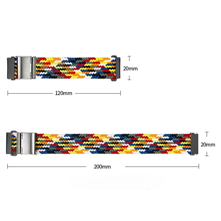 For Google Pixel Watch 3 41mm / Watch 2 / Pixel Watch Buckle Design Nylon Watchband Smart Bracelet Adjustable Strap Breathable Band - Multi-Color