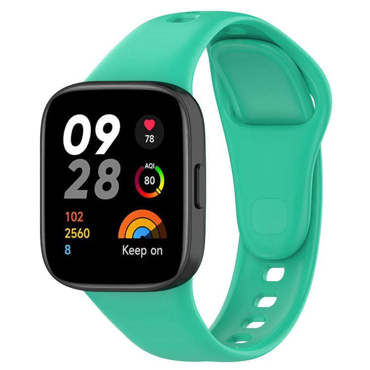 Silicone Watch Band for Xiaomi Redmi Watch 3 / Mi Lite Watch 3 Soft Strap Quick Release Watchband - Mint Green
