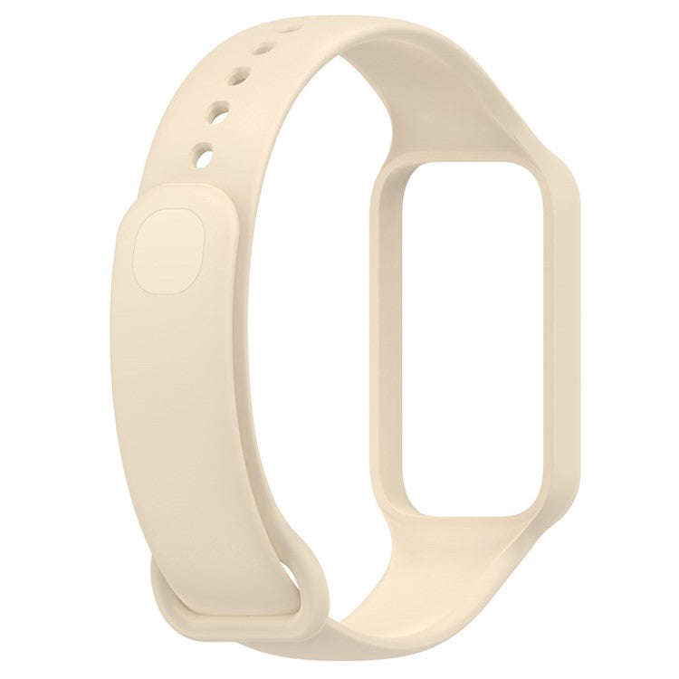Silicone Watch Strap for Redmi Band 2 Integrate Soft Band Case Quick Release Watchband - Beige
