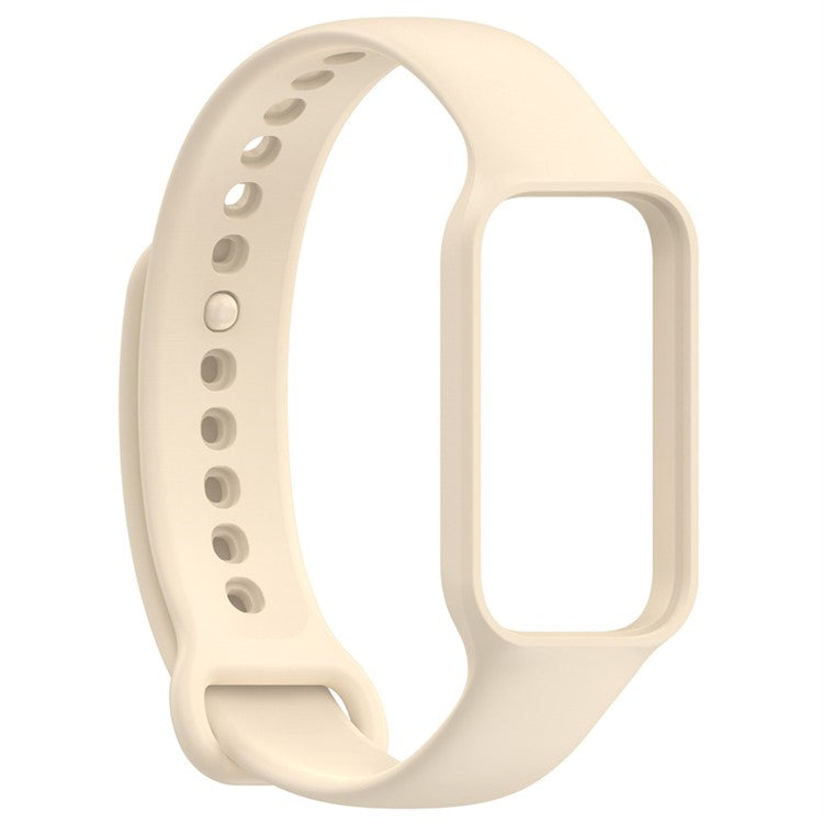 Silicone Watch Strap for Redmi Band 2 Integrate Soft Band Case Quick Release Watchband - Beige