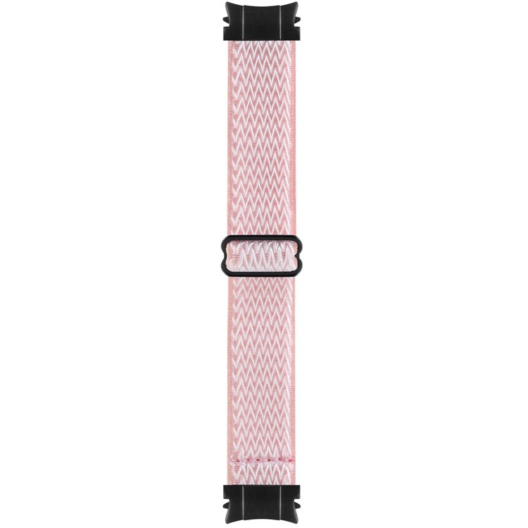 Stretchy Nylon Watch Band for Samsung Galaxy Watch6 40mm 44mm / Watch6 Classic 43mm 47mm / Watch 5 40mm 44mm / 5 Pro 45mm / Watch4 40mm 44mm , Solo Loop Wristband Strap - Pink