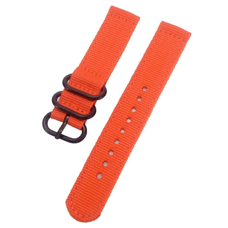 For Suunto 9 / 9 Baro / 7 / D5 Watch Strap 24mm Nylon Watchband Smart Watch Band with Round Buckle - Orange