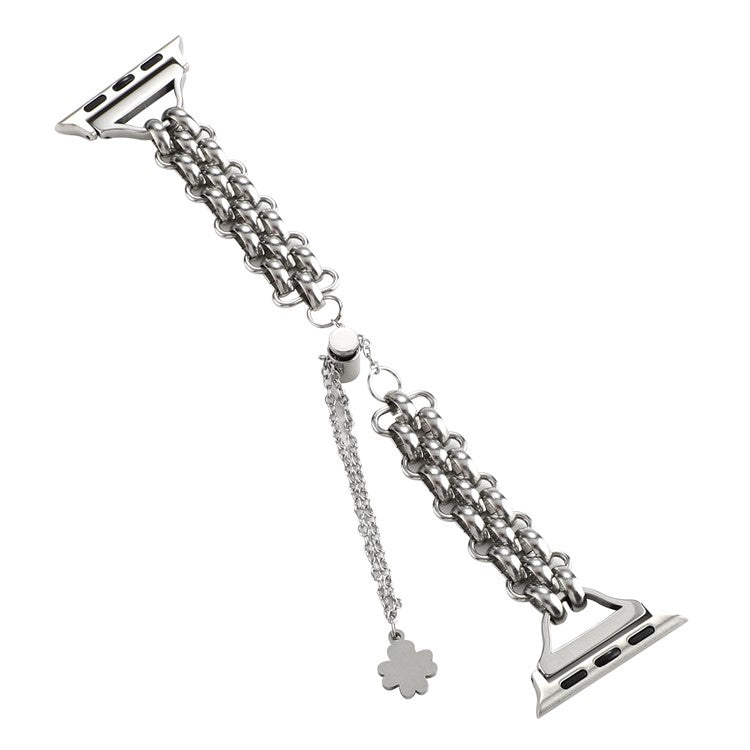 For Apple Watch Series 10 46mm / Ultra 2 Ultra 49mm / Series 9 8 7 45mm / 6 5 4 SE (2023) SE (2022) SE 44mm / 3 2 1 42mm Bracelet Metal Watch Strap - Silver