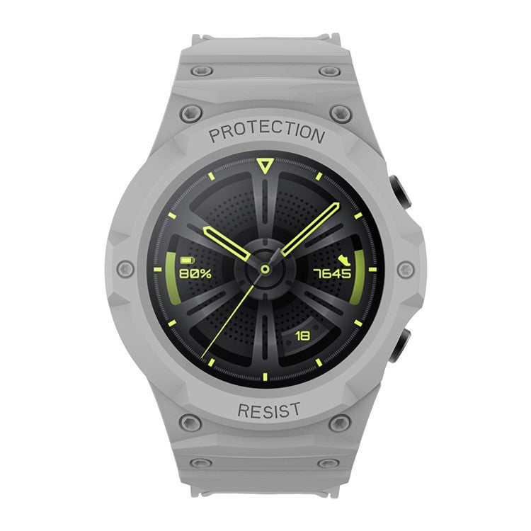 For Huawei Watch GT 2 46mm / GT 3 46mm TPU Protective Case Replacement Wristbands Band Accessories Straps - Light Grey