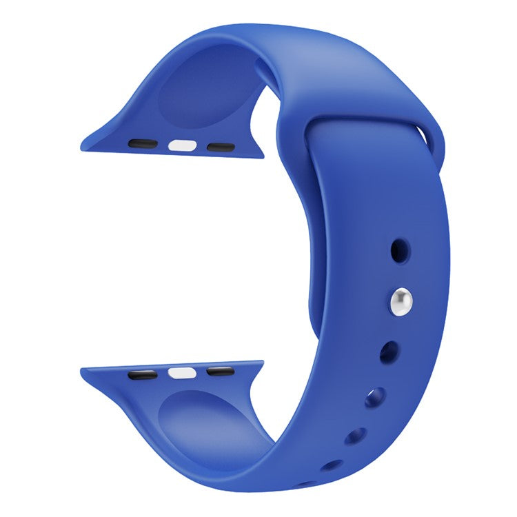 Watch Strap for Apple Watch Series 10 42mm / 9 8 7 41mm / SE (2023) SE (2022) SE 6 5 4 40mm / 3 2 1 38mm Silicone Watchband (Lengthen Size) - Sea Blue