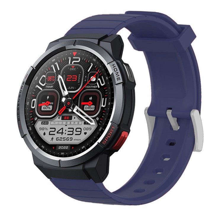 For Mibro Watch GS Silicone Watch Band Adjustable Wrist Strap Replacement - Midnight Blue