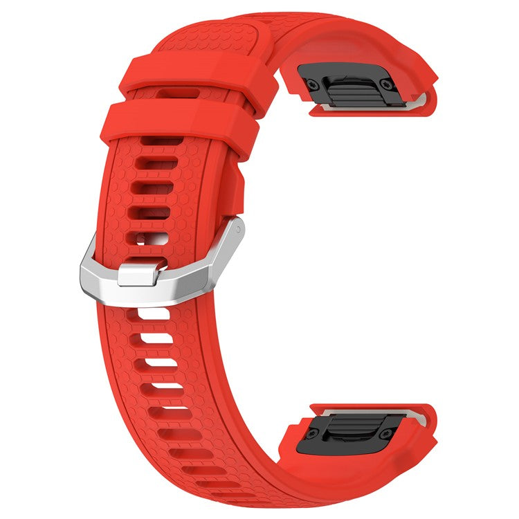 A2029 Quick Release Watch Strap for Huami Amazfit Falcon , 22mm Soft Silicone Replacement Watch Band - Red