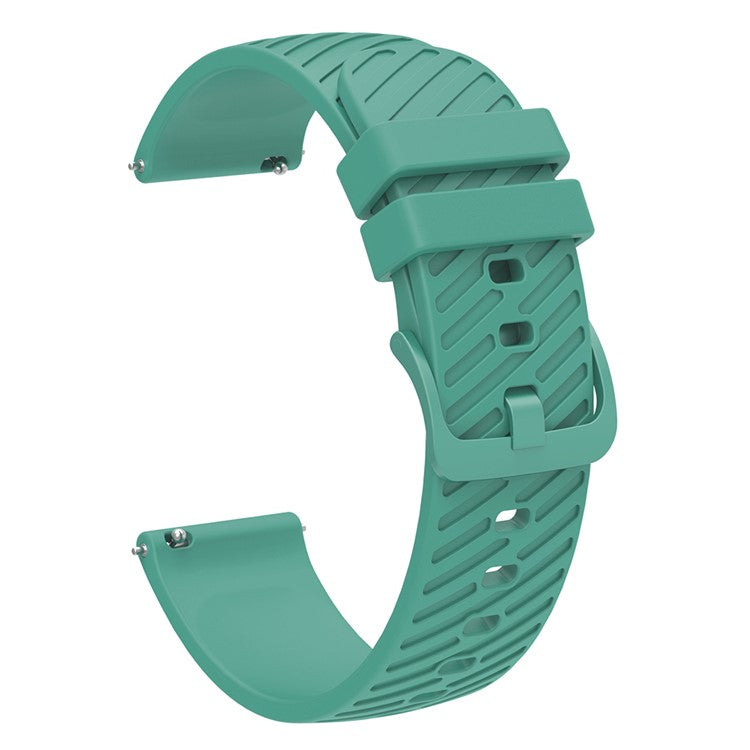 For Samsung Galaxy Watch3 41mm / Watch Active2 44mm / Galaxy Watch 42mm / Gear Sport Silicone Band 20mm Watch Strap - Green