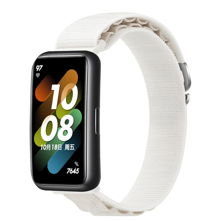 For Huawei Band 7 Replacement Watch Band Nylon Adjustable Wrist Strap - Starlight