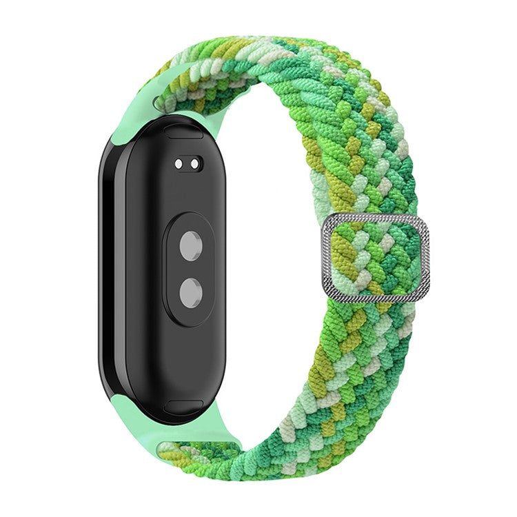 ENKAY HAT-PRINCE For Xiaomi Smart Band 9 NFC / 9 / 8 NFC / 8 Watch Band Nylon Strap with PMMA Film - Bright Green