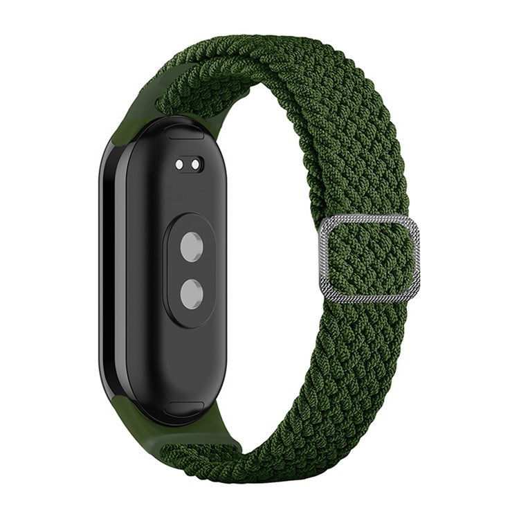 ENKAY HAT-PRINCE For Xiaomi Smart Band 9 NFC / 9 / 8 NFC / 8 Watch Band Nylon Strap with PMMA Film - Green