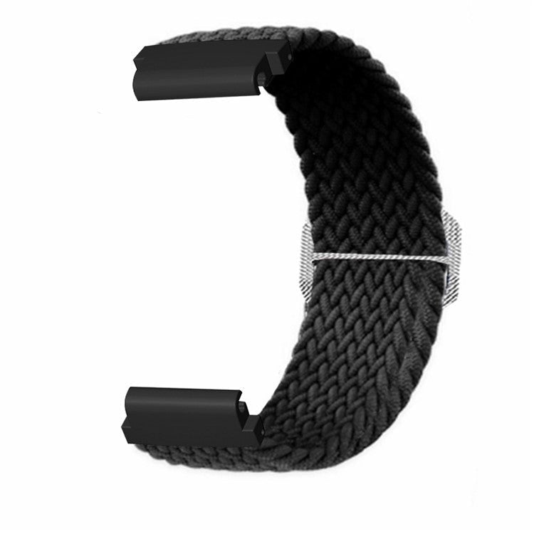 For Huami Amazfit T-Rex 2 Ultra Stretchy Watch Band Nylon Adjustable Sport Strap - Black